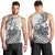 Polynesian Men Tank Top Tribal Tattoo Black Screen Color LT9 - Polynesian Pride