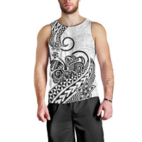 Polynesian Men Tank Top Tribal Tattoo Black Screen Color LT9 - Polynesian Pride