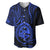 Polynesian Pride Guam Baseball Jersey With Polynesian Tribal Tattoo and Coat of Arms Blue Version LT9 - Polynesian Pride