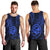 Polynesian Pride Guam Men Tank Top With Polynesian Tribal Tattoo and Coat of Arms Blue Version LT9 - Polynesian Pride