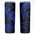 Polynesian Guam Coat of Arms Skinny Tumbler Polynesian Tribal Tattoo Blue Version