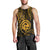 Polynesian Pride Guam Men Tank Top With Polynesian Tribal Tattoo and Coat of Arms Gold Version LT9 - Polynesian Pride