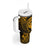 Polynesian Guam Coat of Arms Tumbler With Handle Polynesian Tribal Tattoo Gold Version