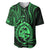 Polynesian Pride Guam Baseball Jersey With Polynesian Tribal Tattoo and Coat of Arms Green Version LT9 - Polynesian Pride