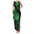 Polynesian Guam Coat of Arms Family Matching Tank Maxi Dress and Hawaiian Shirt Polynesian Tribal Tattoo Green Version