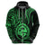 Polynesian Pride Guam Hoodie With Polynesian Tribal Tattoo and Coat of Arms Green Version LT9 - Polynesian Pride