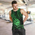 Polynesian Pride Guam Men Tank Top With Polynesian Tribal Tattoo and Coat of Arms Green Version LT9 - Polynesian Pride