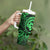 Polynesian Guam Coat of Arms Tumbler With Handle Polynesian Tribal Tattoo Green Version