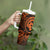 Polynesian Guam Coat of Arms Tumbler With Handle Polynesian Tribal Tattoo Orange Version