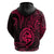 Polynesian Pride Guam Hoodie With Polynesian Tribal Tattoo and Coat of Arms Pink Version LT9 - Polynesian Pride