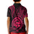 Polynesian Pride Guam Kid Polo Shirt With Polynesian Tribal Tattoo and Coat of Arms Pink Version LT9 - Polynesian Pride