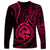 Polynesian Pride Guam Long Sleeve Shirt With Polynesian Tribal Tattoo and Coat of Arms Pink Version LT9 - Polynesian Pride