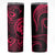 Polynesian Guam Coat of Arms Skinny Tumbler Polynesian Tribal Tattoo Pink Version