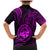 Polynesian Guam Coat of Arms Family Matching Mermaid Dress and Hawaiian Shirt Polynesian Tribal Tattoo Purple Version