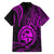 Polynesian Guam Coat of Arms Family Matching Tank Maxi Dress and Hawaiian Shirt Polynesian Tribal Tattoo Purple Version