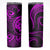 Polynesian Guam Coat of Arms Skinny Tumbler Polynesian Tribal Tattoo Purple Version