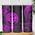 Polynesian Guam Coat of Arms Skinny Tumbler Polynesian Tribal Tattoo Purple Version