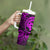 Polynesian Guam Coat of Arms Tumbler With Handle Polynesian Tribal Tattoo Purple Version