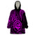 Polynesian Pride Guam Wearable Blanket Hoodie With Polynesian Tribal Tattoo and Coat of Arms Purple Version LT9 One Size Purple - Polynesian Pride