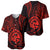Polynesian Pride Guam Baseball Jersey With Polynesian Tribal Tattoo and Coat of Arms Red Version LT9 Red - Polynesian Pride