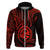 Polynesian Pride Guam Hoodie With Polynesian Tribal Tattoo and Coat of Arms Red Version LT9 - Polynesian Pride