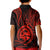 Polynesian Pride Guam Kid Polo Shirt With Polynesian Tribal Tattoo and Coat of Arms Red Version LT9 - Polynesian Pride