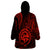 Polynesian Pride Guam Wearable Blanket Hoodie With Polynesian Tribal Tattoo and Coat of Arms Red Version LT9 - Polynesian Pride