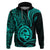 Polynesian Pride Guam Hoodie With Polynesian Tribal Tattoo and Coat of Arms Turquoise Version LT9 - Polynesian Pride