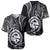 Polynesian Pride Guam Baseball Jersey With Polynesian Tribal Tattoo and Coat of Arms Black Version LT9 Black - Polynesian Pride