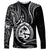 Polynesian Pride Guam Long Sleeve Shirt With Polynesian Tribal Tattoo and Coat of Arms Black Version LT9 Unisex Black - Polynesian Pride