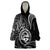 Polynesian Pride Guam Wearable Blanket Hoodie With Polynesian Tribal Tattoo and Coat of Arms Black Version LT9 One Size Black - Polynesian Pride