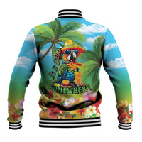 Always 5 O'clock Baseball Jacket Hawaiian Tropical Parrot LT9 - Polynesian Pride