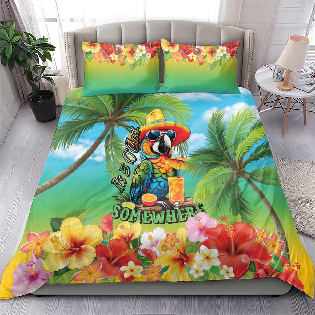 Always 5 O'clock Bedding Set Hawaiian Tropical Parrot - Polynesian Pride