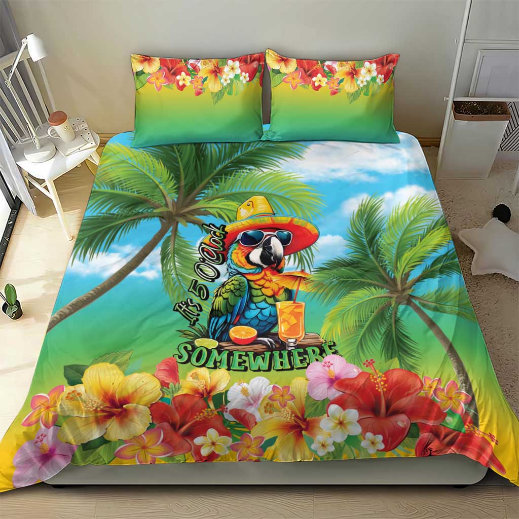 Always 5 O'clock Bedding Set Hawaiian Tropical Parrot - Polynesian Pride