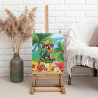 Always 5 O'clock Canvas Wall Art Hawaiian Tropical Parrot LT9 - Polynesian Pride