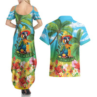 Always 5 O'clock Couples Matching Summer Maxi Dress and Hawaiian Shirt Hawaiian Tropical Parrot LT9 - Polynesian Pride