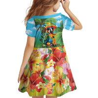 Always 5 O'clock Family Matching Short Sleeve Bodycon Dress and Hawaiian Shirt Hawaiian Tropical Parrot - Polynesian Pride