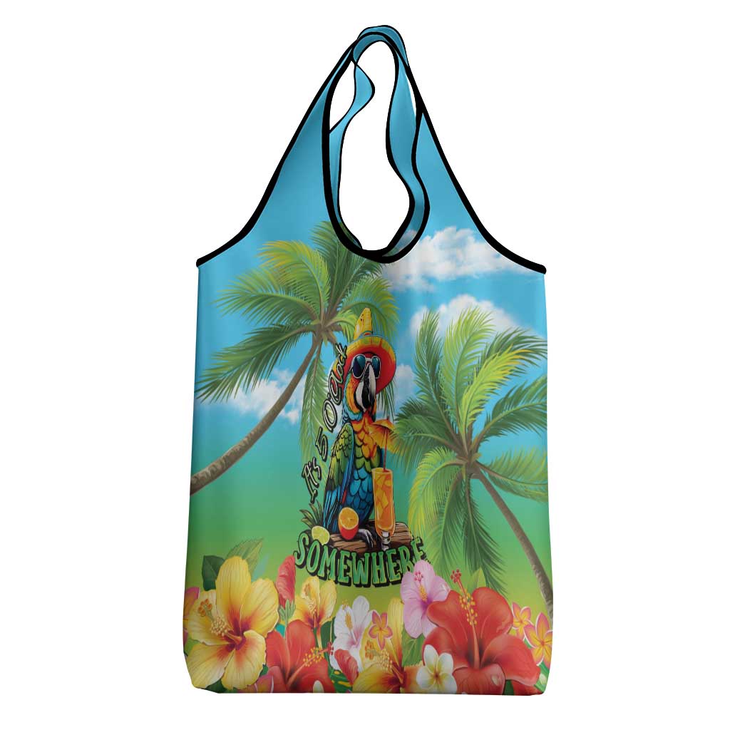 Always 5 O'clock Grocery Bag Hawaiian Tropical Parrot LT9 - Polynesian Pride