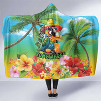Always 5 O'clock Hooded Blanket Hawaiian Tropical Parrot - Polynesian Pride