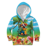 Always 5 O'clock Kid Hoodie Hawaiian Tropical Parrot - Polynesian Pride