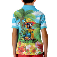 Always 5 O'clock Kid Polo Shirt Hawaiian Tropical Parrot - Polynesian Pride