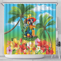 Always 5 O'clock Shower Curtain Hawaiian Tropical Parrot - Polynesian Pride