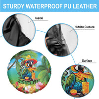 Always 5 O'clock Spare Tire Cover Hawaiian Tropical Parrot - Polynesian Pride