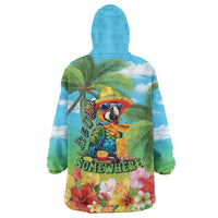 Always 5 O'clock Wearable Blanket Hoodie Hawaiian Tropical Parrot LT9 - Polynesian Pride