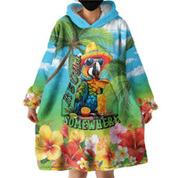 Always 5 O'clock Wearable Blanket Hoodie Hawaiian Tropical Parrot LT9 - Polynesian Pride