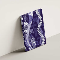 Hawaii Puakenikeni and Maile Lei Canvas Wall Art Purple Japanese Wave Style LT9 - Polynesian Pride