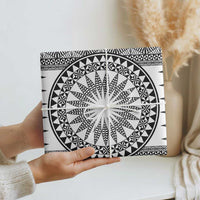 All White Tonga Malo e lelei Wrapping Paper Vintage Ngatu Tribal Pattern - Polynesian Pride