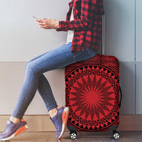 All Red Tonga Malo e lelei Luggage Cover Vintage Ngatu Tribal Pattern - Polynesian Pride