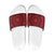 All Red Tonga Malo e lelei Slide Sandals Vintage Ngatu Tribal Pattern - Polynesian Pride