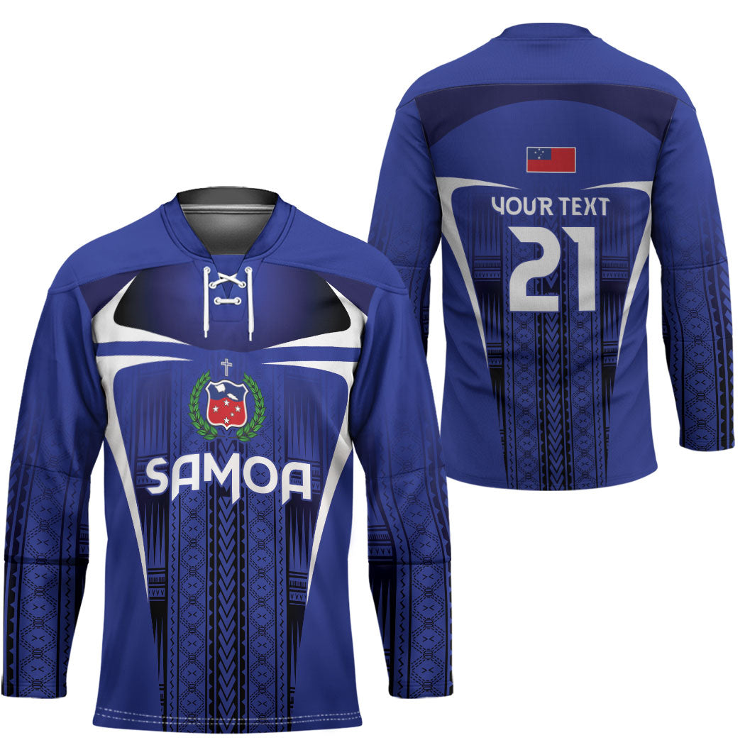 2026 Rugby Nations Series Custom Manu Samoa Hockey Jersey LT9 - Polynesian Pride